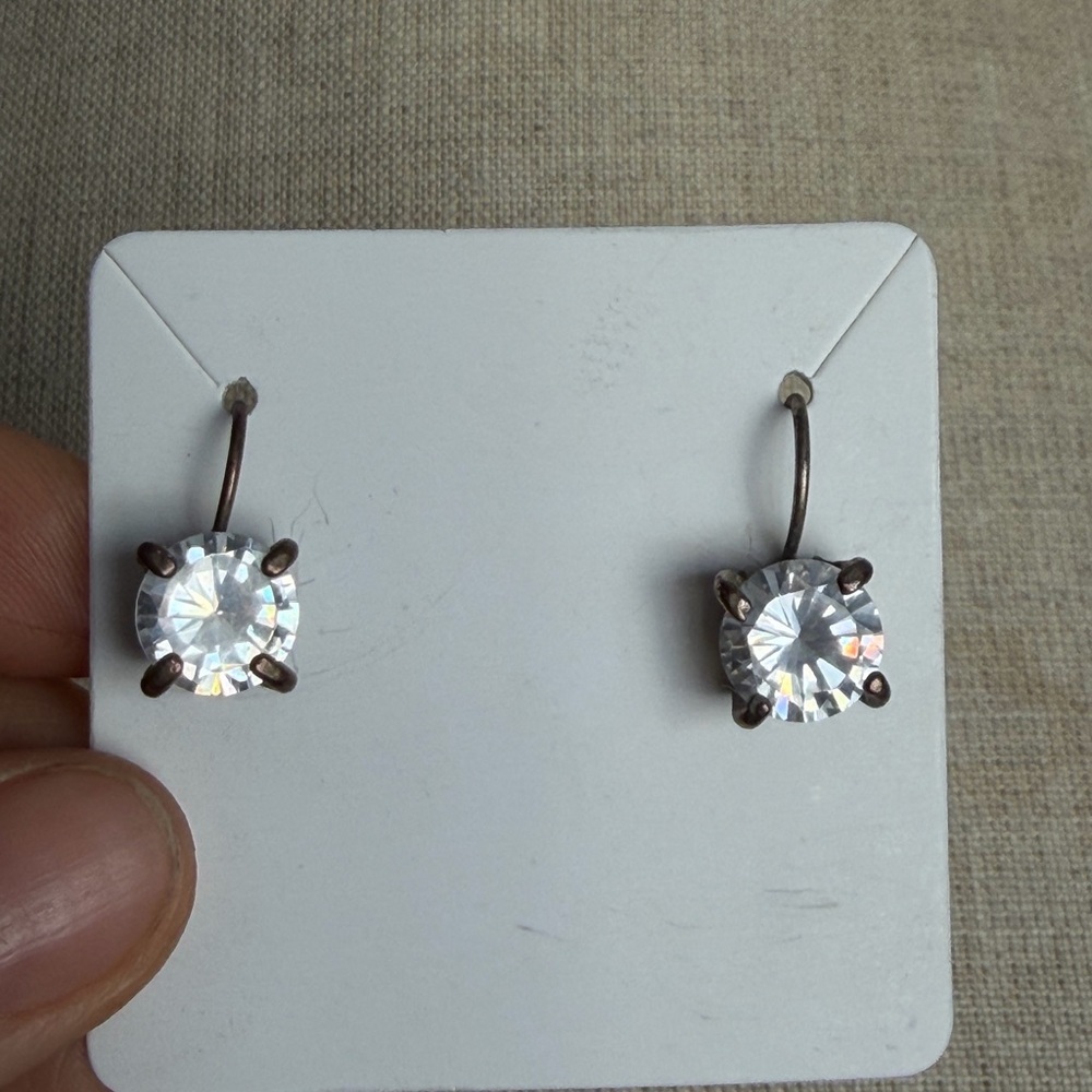 Vintage Sparkly Crystal Drop Earrings